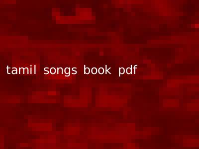 tamil songs book pdf